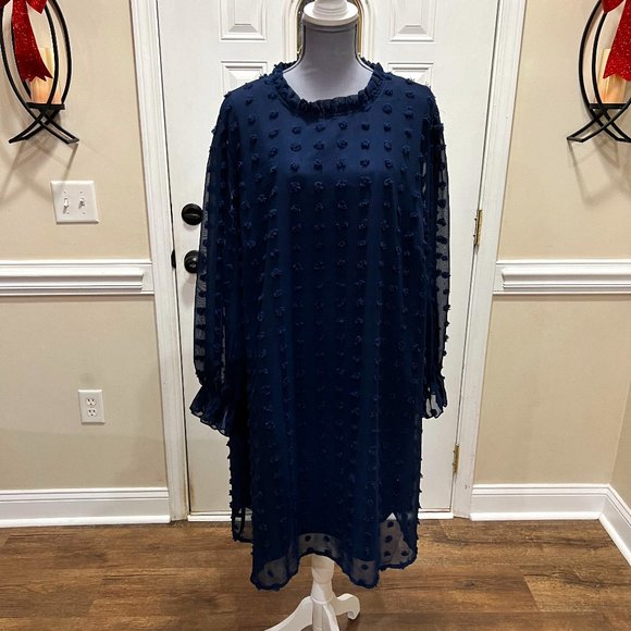 Navy Blue Women's Dress - Picture 1 of 1
